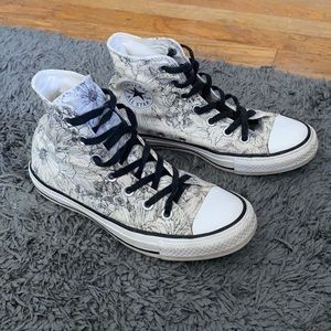 High Top floral Converse